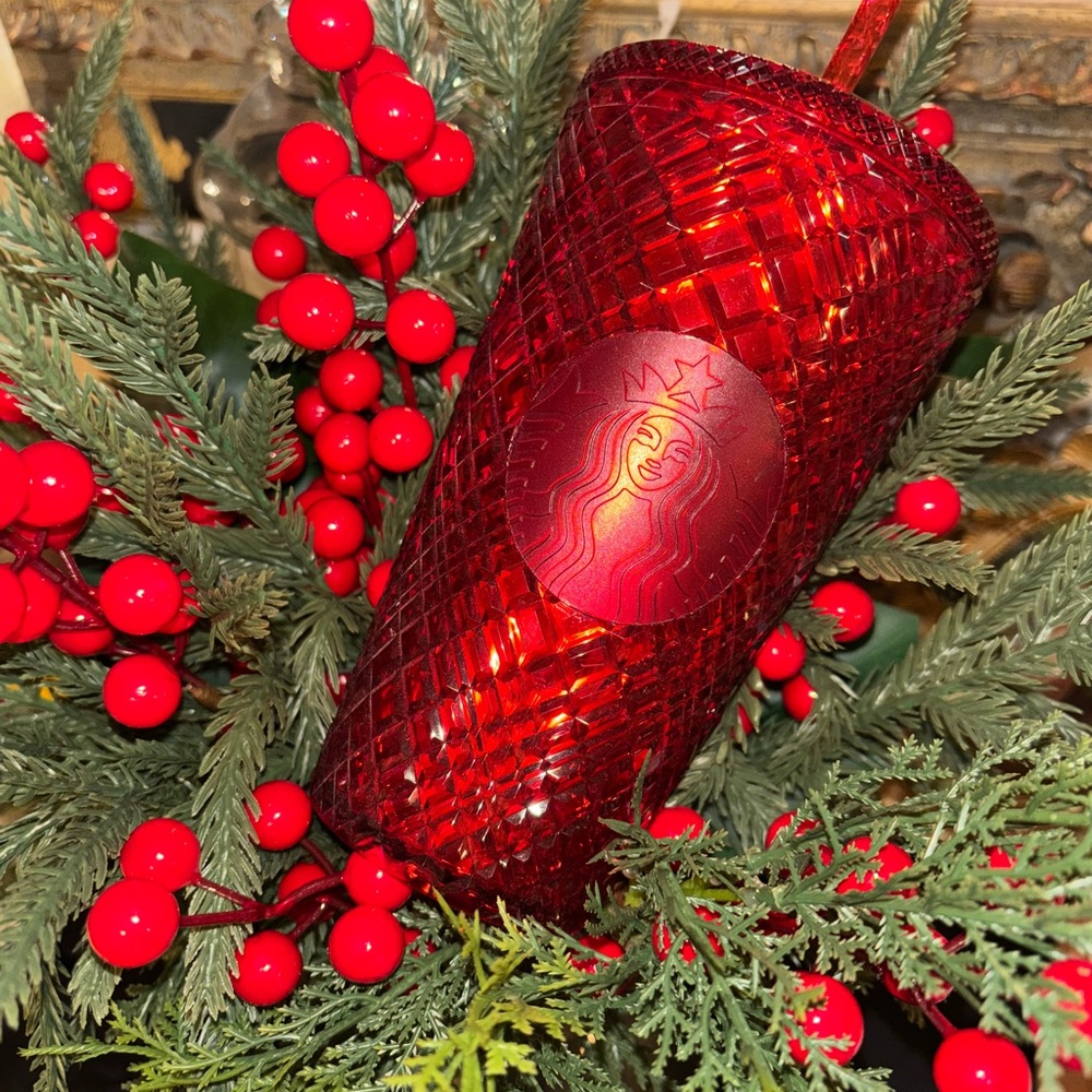 NEW Starbucks Festive Red Holiday Ornament